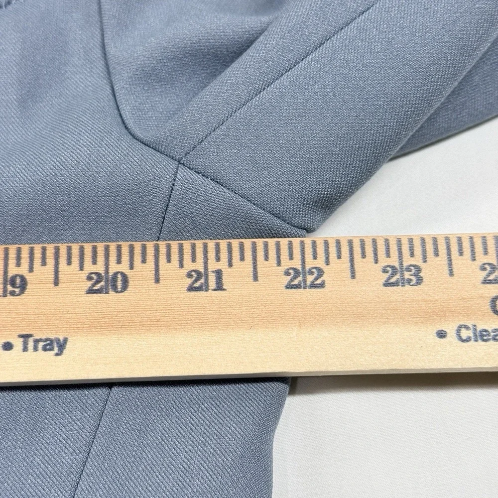 We11done Embossed Logo Double Blazer Jacket Unisex M Sky Blue Oversized Korea